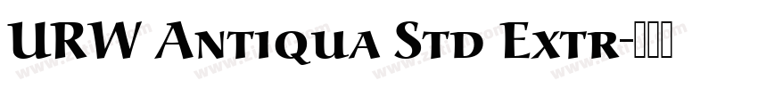 URW Antiqua Std Extr字体转换